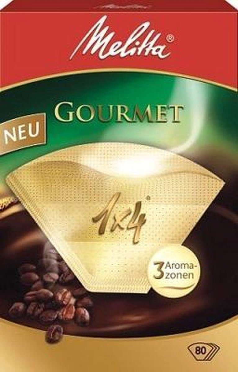 Melitta Gourmet 1x4 Gourmet Filters 4x 80 stuk(s)