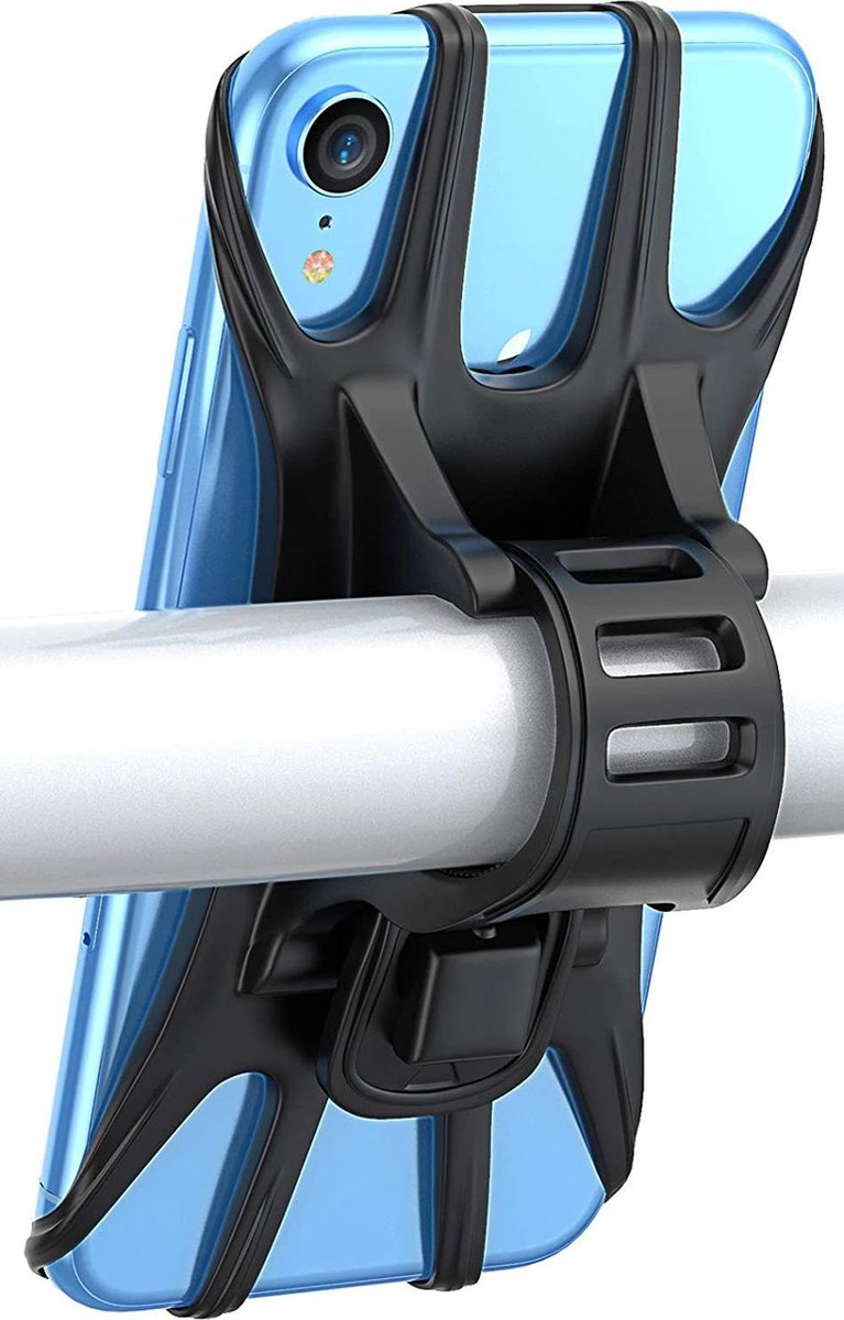 Dovon fiets siliconen stuurhouder voor mountainbike en motorfiets - Geschikt voor: Huawei P30 Lite| Fietshouder | FIets Telefoon Houder | Steun | Houder Fiets Telefoon | Bike holder