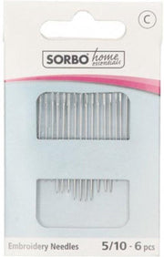 Sorbo Home Essentials embroidery needles - borduurnaalden 5/10 - 16 naalden - assortie