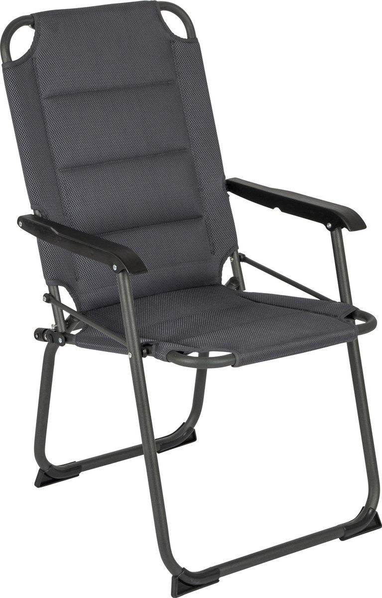 Bo-Camp Copa Rio Comfort XXL Air Campingstoel  - Gepolsterd - Grijs