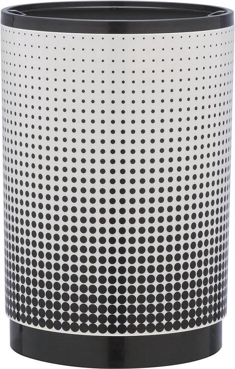 Sealskin Speckles Pedaalemmer vrijstaand - Zwart / Wit