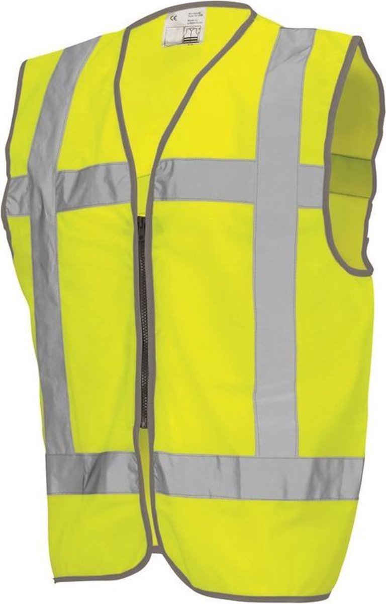 Tricorp Veiligheidsvest RWS met rits - Workwear - 453009 - Fluor Geel - maat M