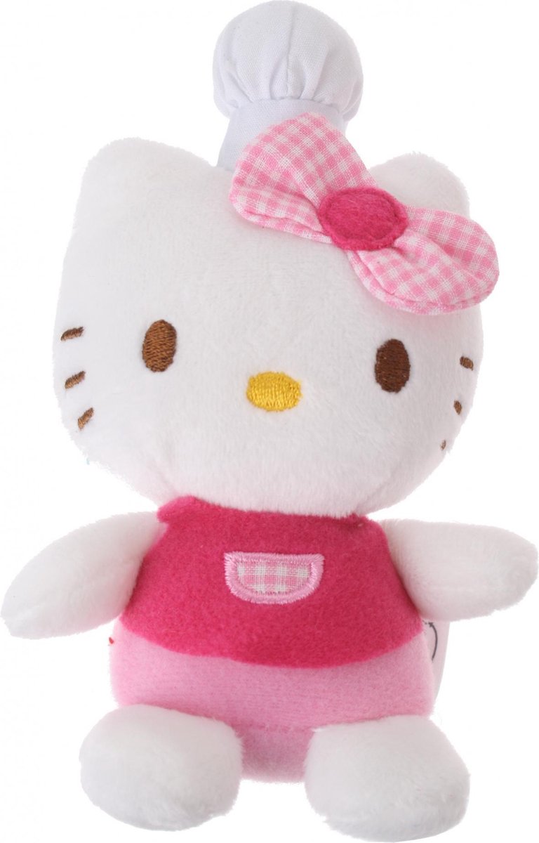 Jemini Hello Kitty Knuffel Fait La Cuisine Meisjes Roze 11 Cm