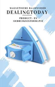 Dealingtoday.com® Magnetische Ramenwasser - Raamwisser geschikt voor enkelglas & dubbelglas - Raamreiniger wast en droogt - Verstelbare Ruitenreiniger