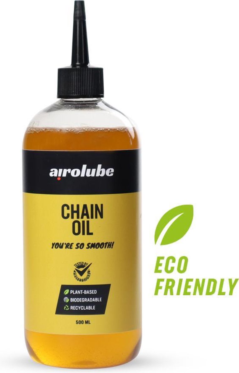 Airolube Kettingolie 500ml - Plantaardige kettingolie racefiets & mountainbike - Biologisch afbreekbaar