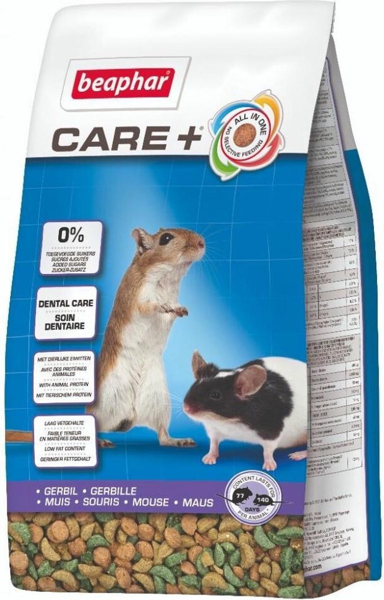 4x Beaphar Care+ Gerbil 700 gr