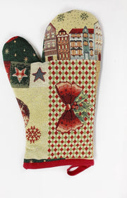 Ovenwant - luxe gobelinstof - Jingle Bells - kerst