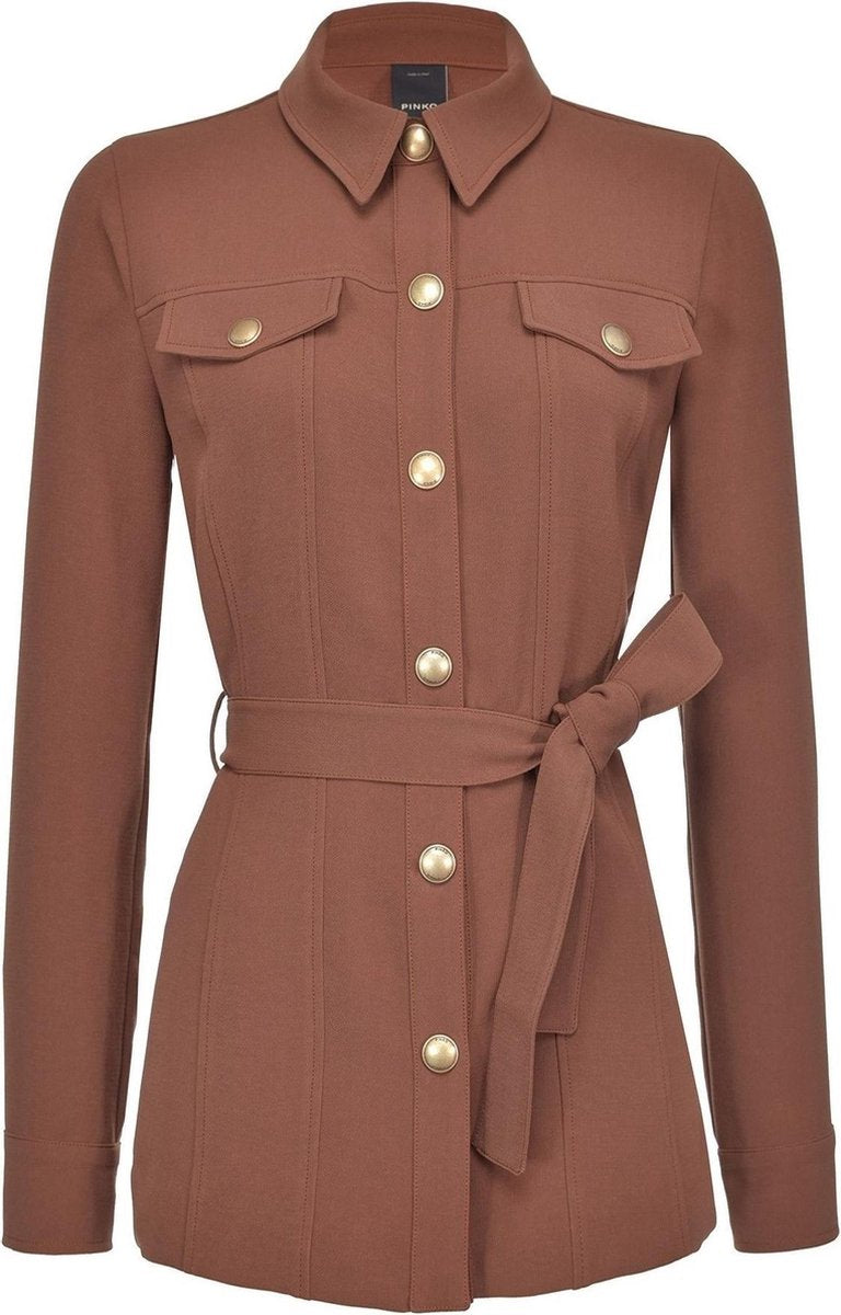 Pinko Blousejas Bruin  dames maat 36