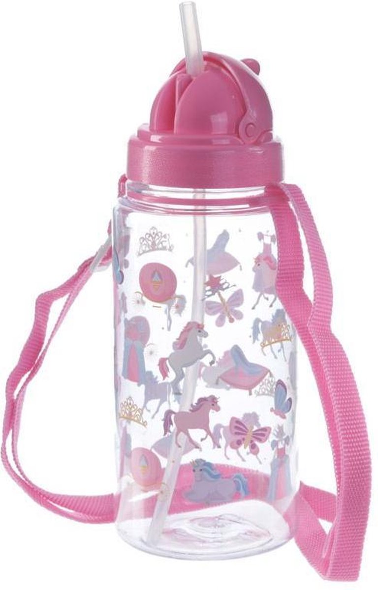 Drinkfles met rietje eenhoorn - Puckator