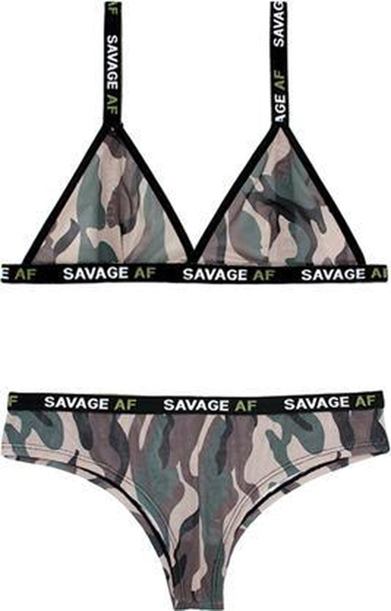 Savage AF Camouflage BH-Set - L/XL