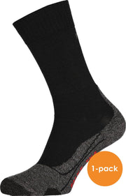 Falke TK2 heren wandelsokken - zwart (black-mix) -  Maat: 42-43