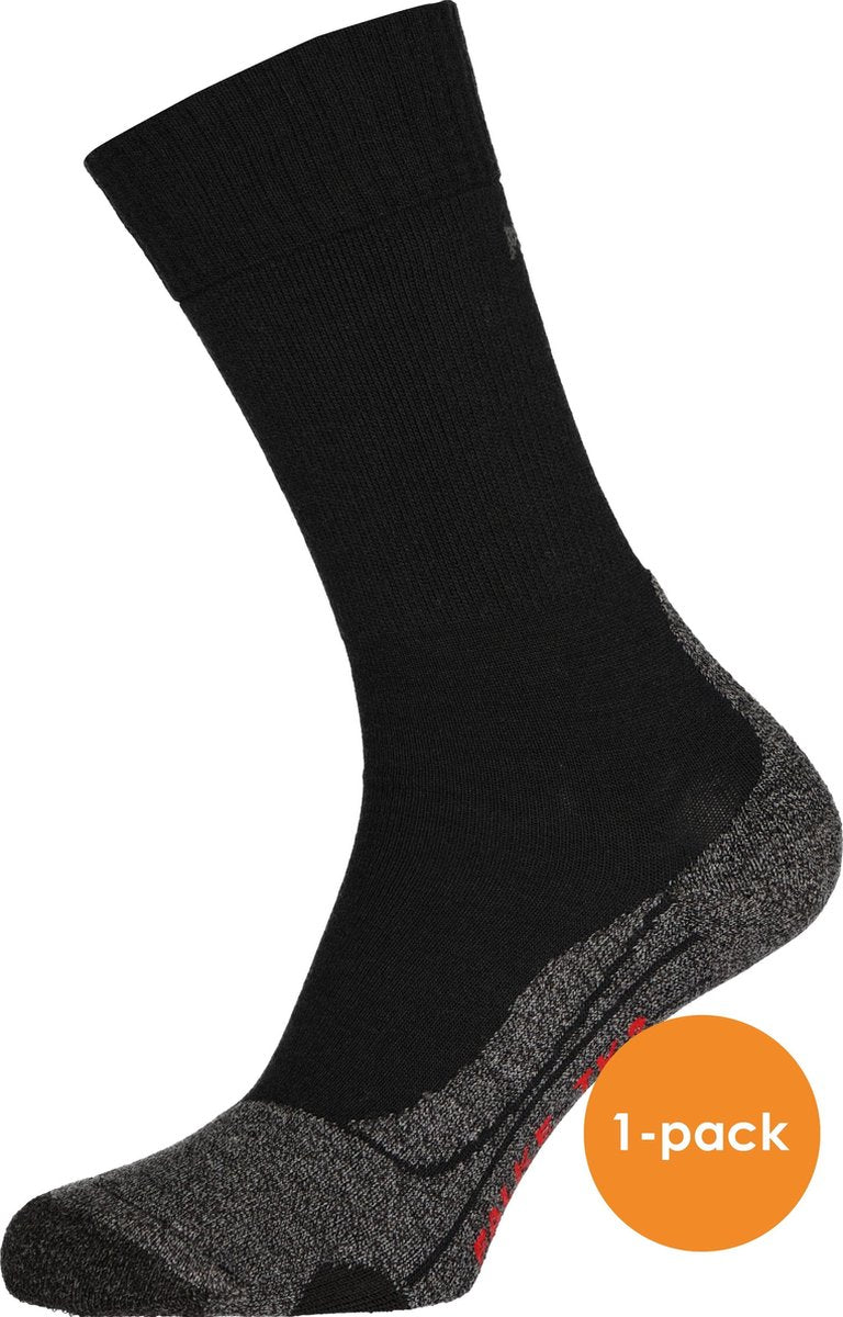 Falke TK2 heren wandelsokken - zwart (black-mix) -  Maat: 42-43