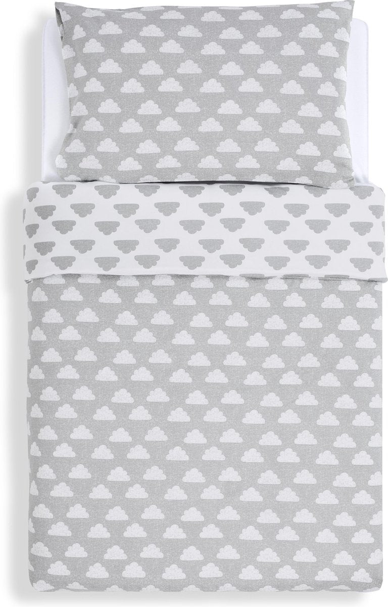 Snuz Snuzkot ledikant kussen en dekbed overtrek - 120x100cm - Cloud