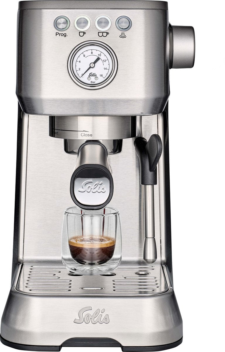 Solis Barista Perfetta Plus 1170 Espressomachine - Piston Koffiemachine met Bonen - RVS