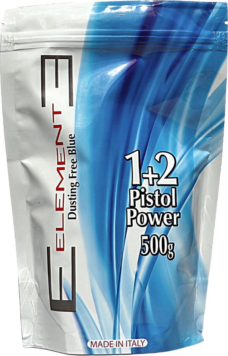 Element Blauw Blondeerpoeder 1+2 Pistol Power 500 Gram