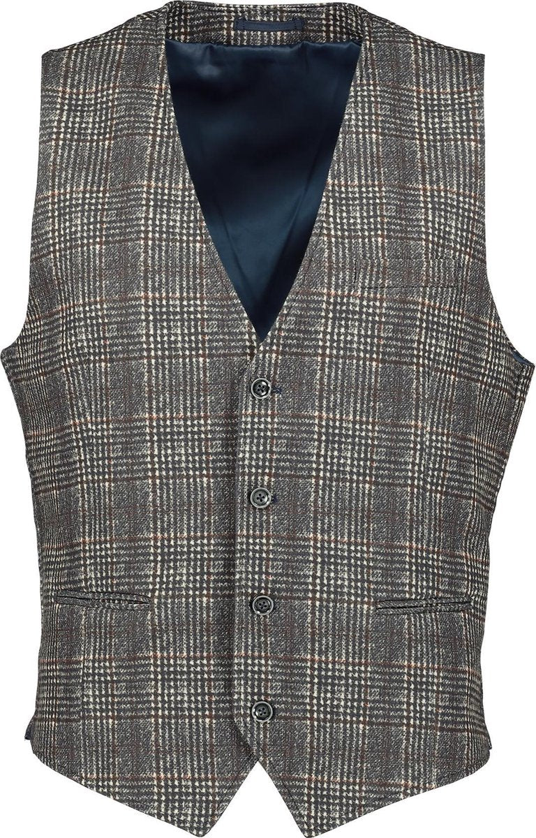 Hensen Gilet - Slim Fit - Grijs - 46