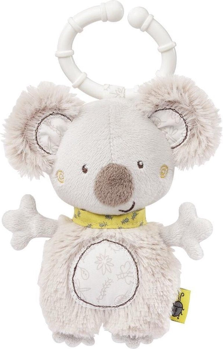 Fehn Kinderwagenhanger/ Rammelaar Koala 14 Cm Wit