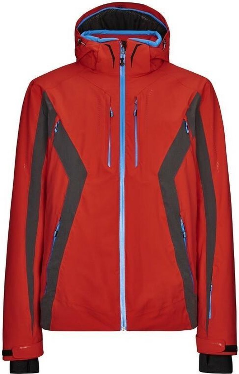 Killtec heren ski jas Beliol rood/antraciet - maat XL