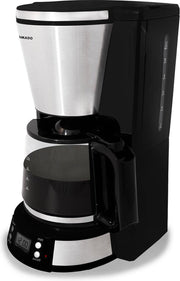 Tomado TCM1501S - Koffiezetapparaat - Filter 1x4 - Display met timer - 12 kopjes - Zwart/RVS