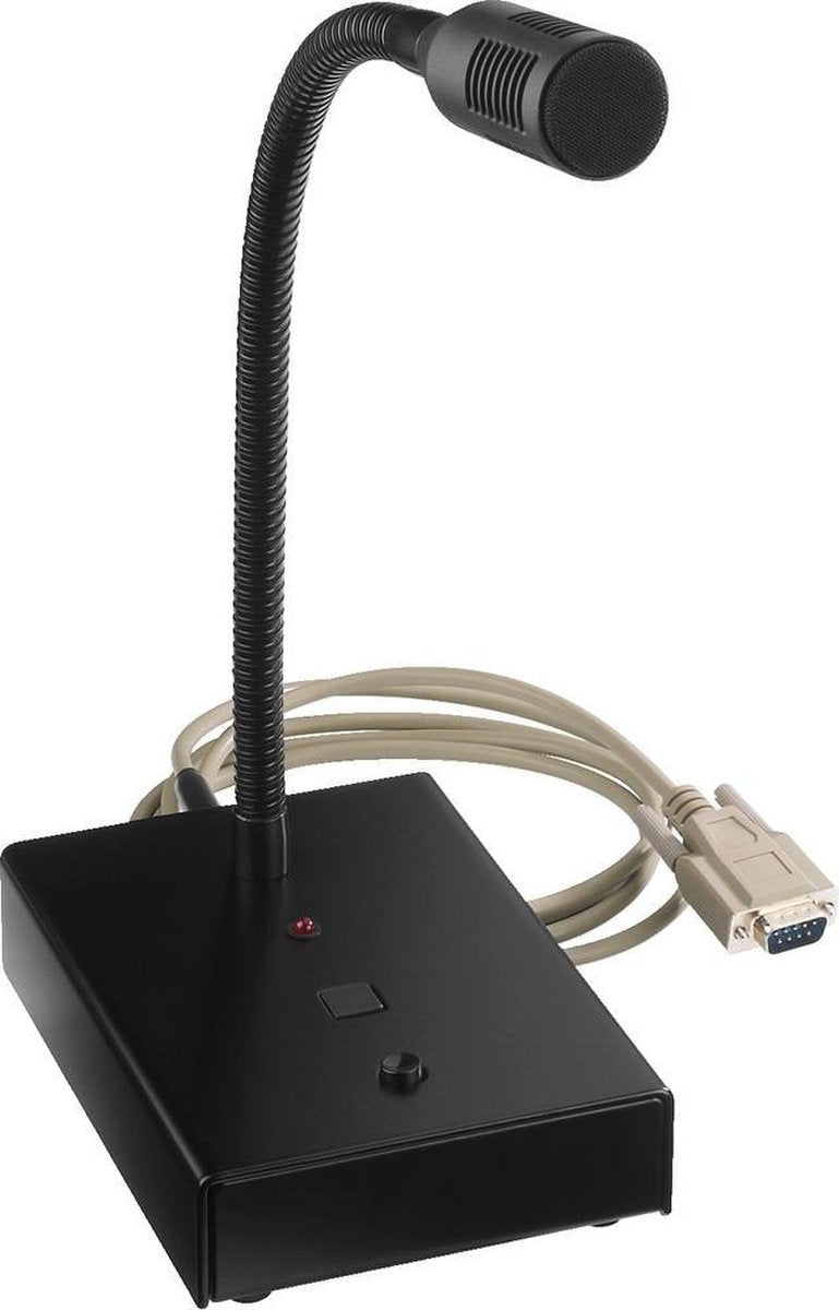 Monacor MEVAC-1PTT Bedraad Zwart