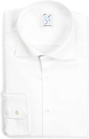 SKOT Fashion Duurzaam Overhemd Heren Serious White Oxford - Wit - Maat 38