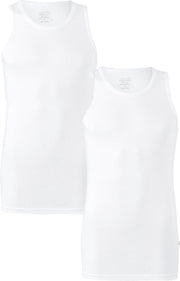 Claesen's Rib Singlet (2-pack) - wit -  Maat L