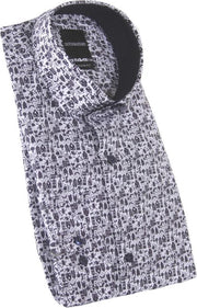 Dutch Bastard Lange mouw Overhemd - 408102-245 Marine (Maat: XXXL)