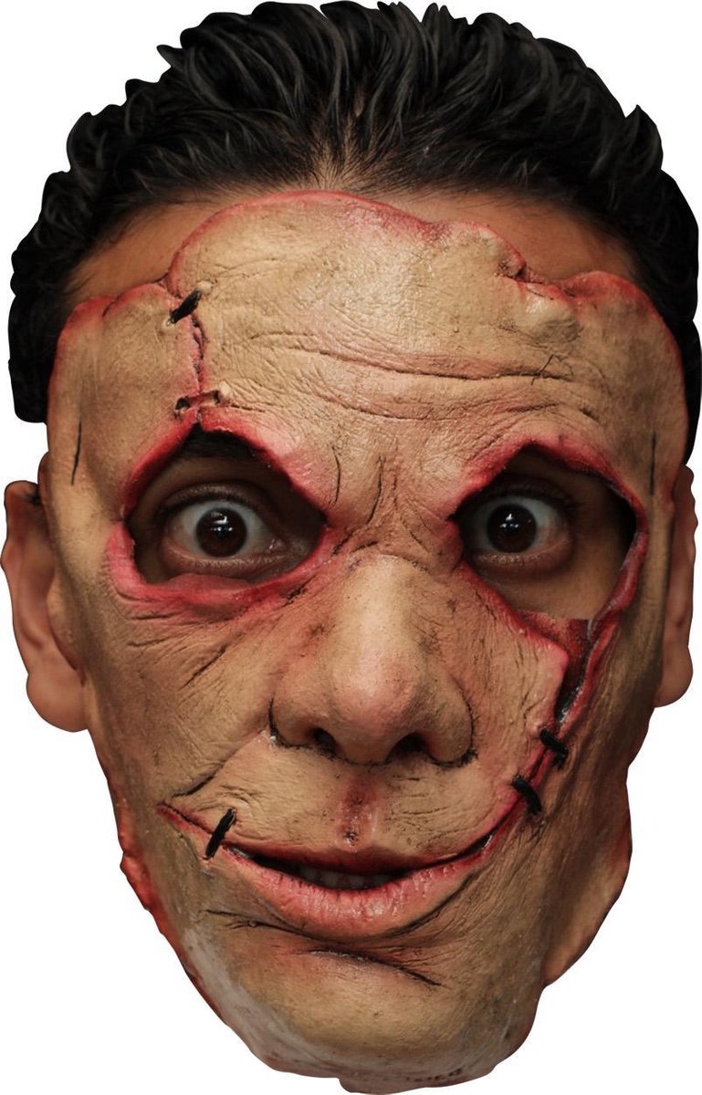 Gehecht seriemoordenaar masker - Verkleedmasker - One size