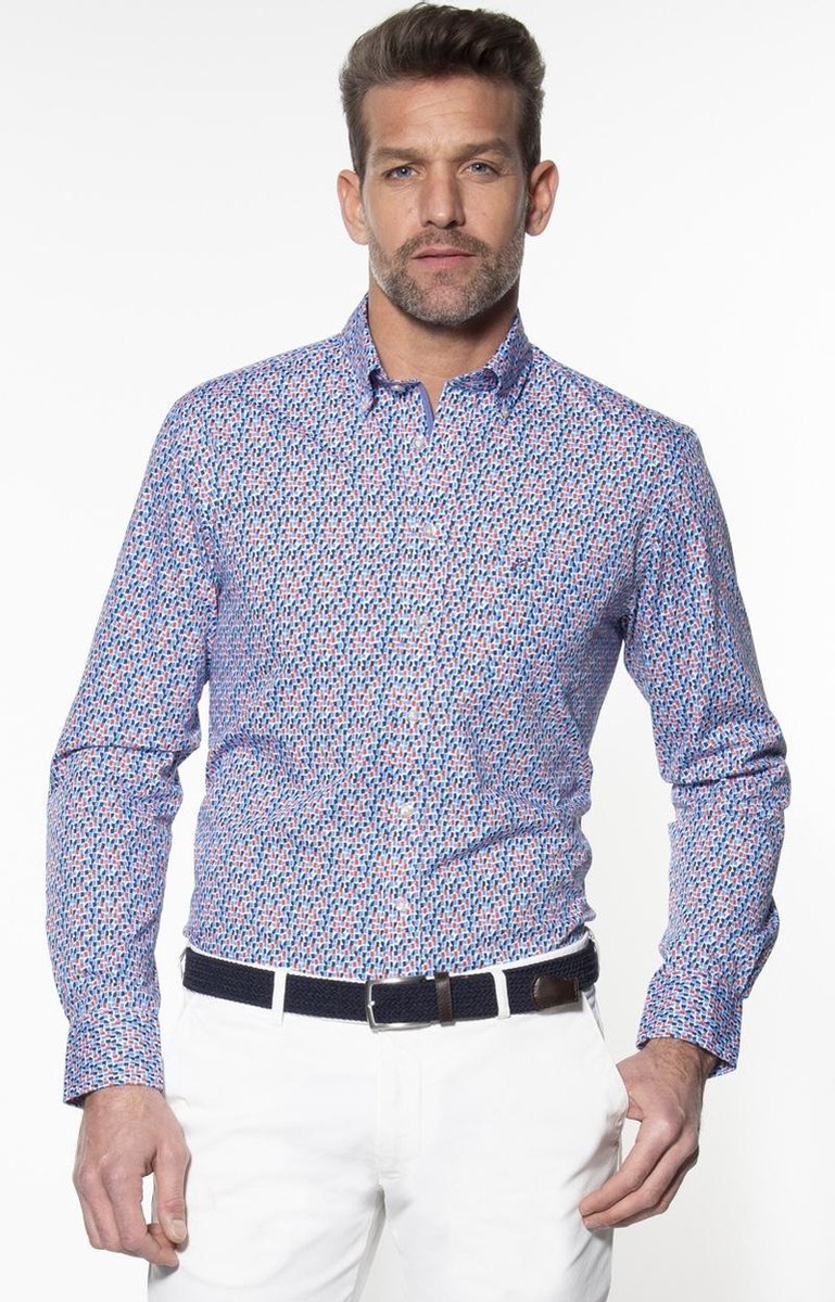 Campbell Classic Casual Overhemd Heren lange mouw