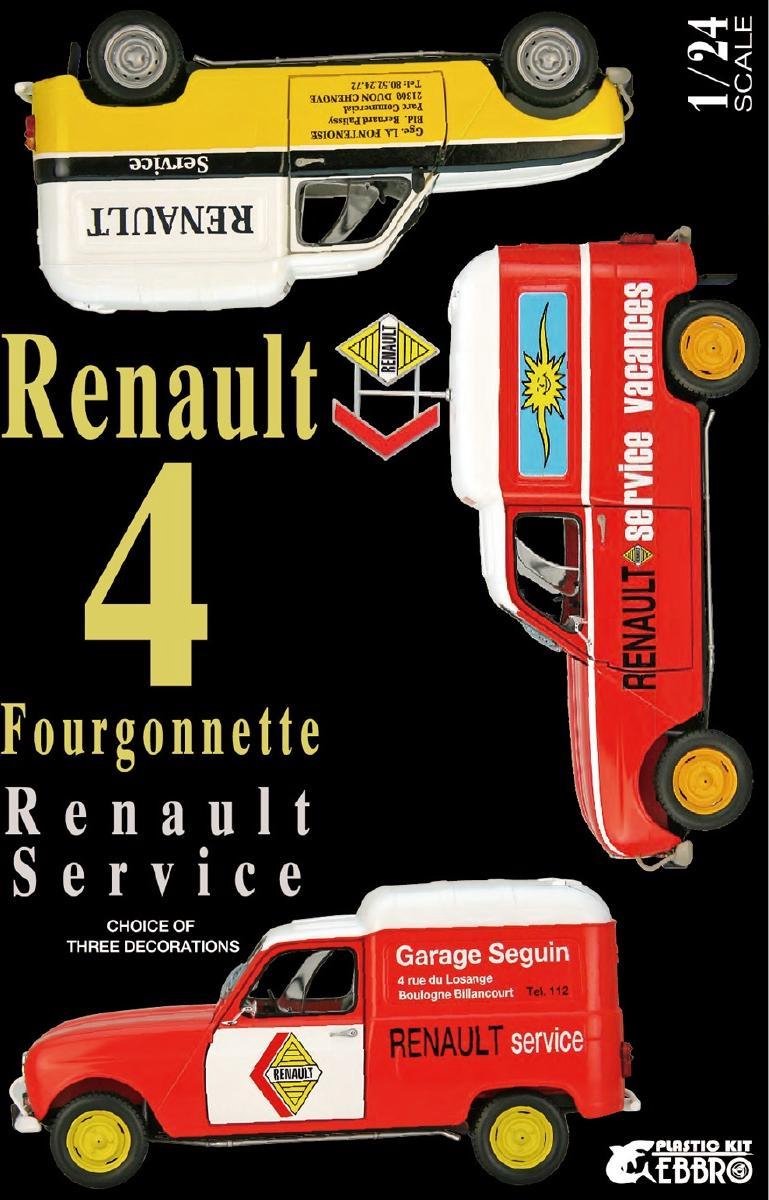 EBBRO 25012 RENAULT 4 FOURGONNETTE