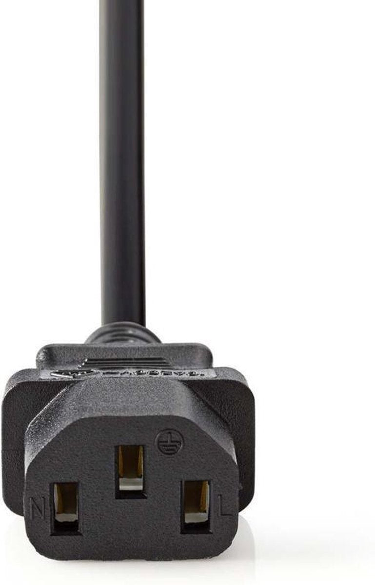Voedingskabel | Schuko male haaks - C13 (IEC-320-C13) | 2