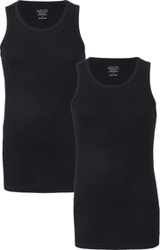 Claesen's Rib Singlet (2-pack) - zwart -  Maat XXL