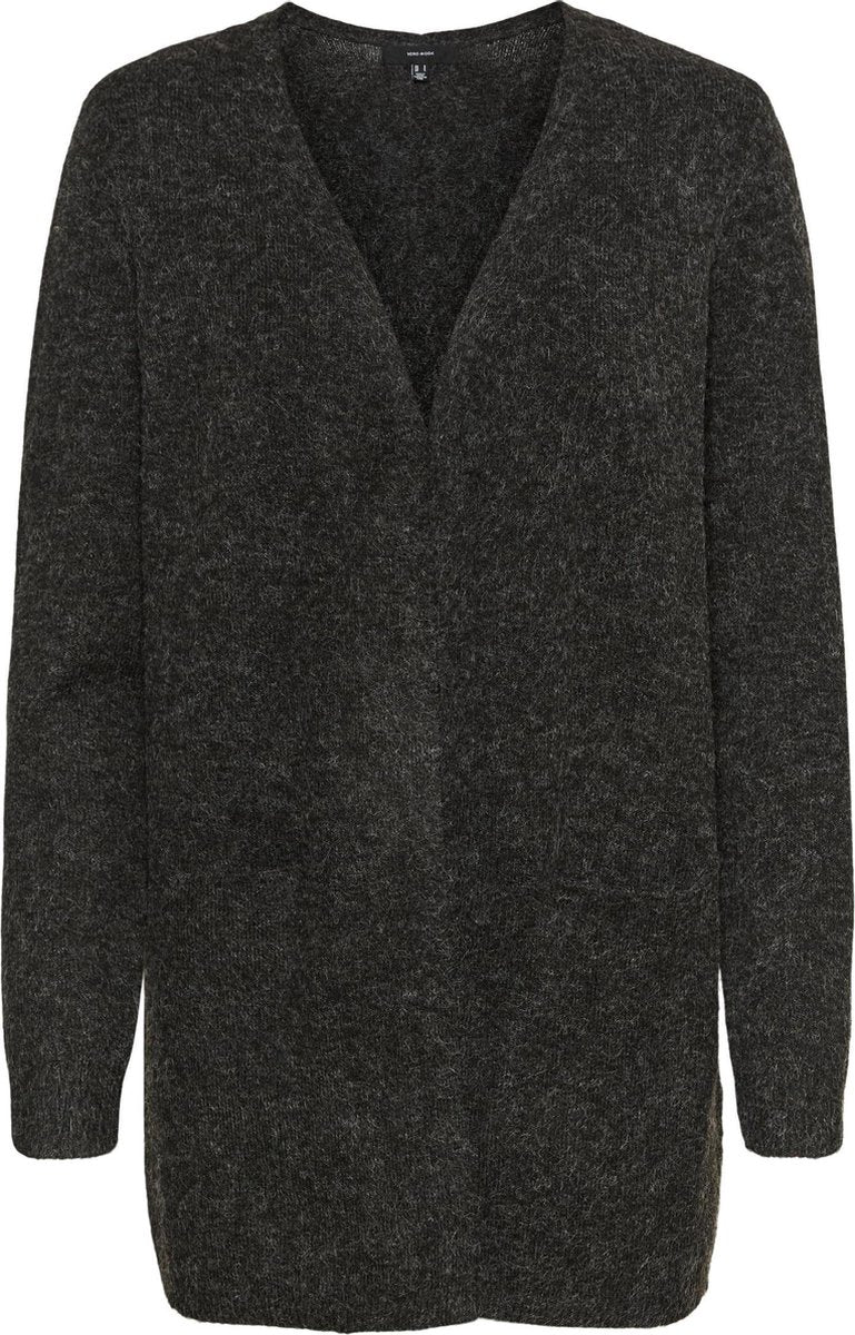 Vero Moda Dames VMDOFFY LS Short Cardigan Zwart - Maat XS