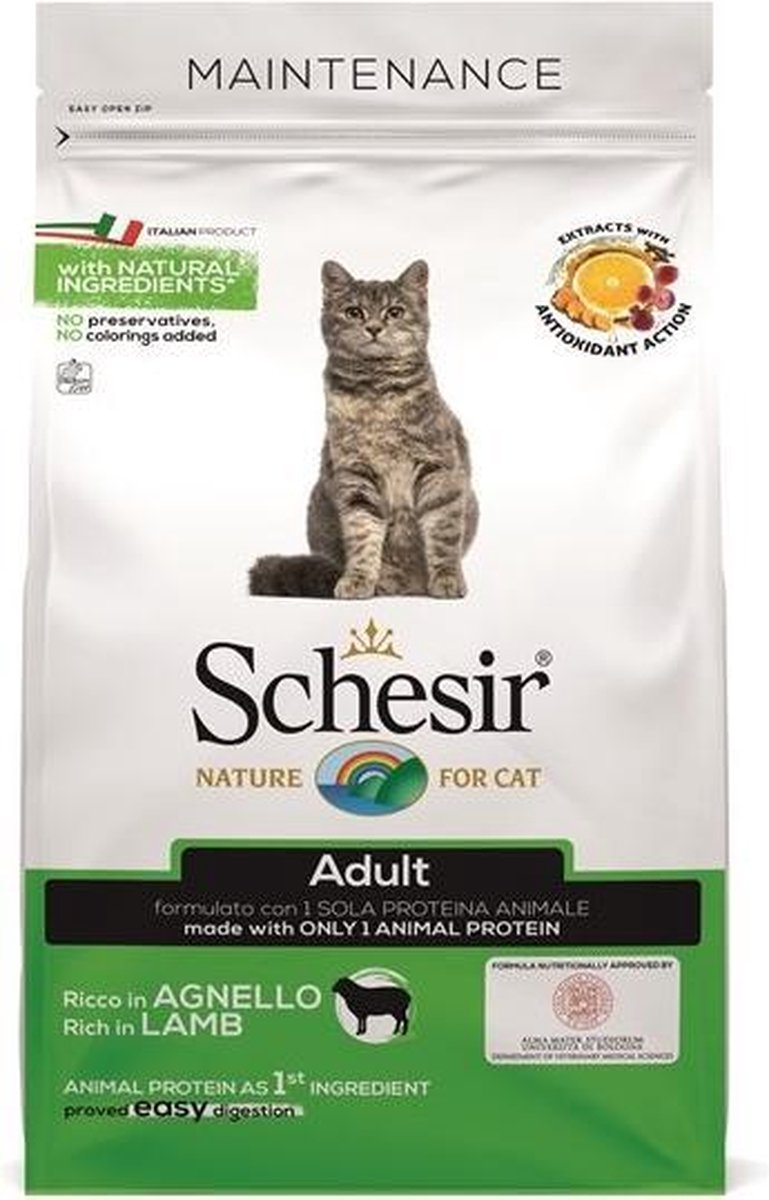 Schesir - Kattenvoer - droogvoer voor katten - ADULT LAM - 1