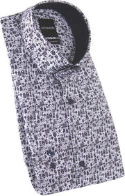 Dutch Bastard Lange mouw Overhemd - 408102-245 Marine (Maat: XL)