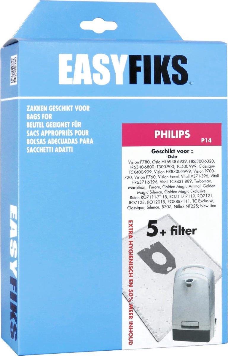 Stofzuigerzakken TBV Philips Oslo (5 stuks)