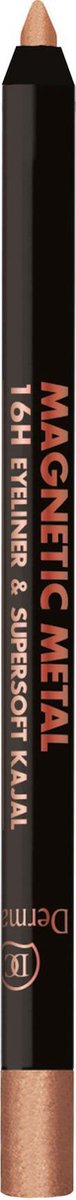 Dermacol Magnetic Metal 16H Eyeliner & Supersoft Kajal 2g - W2 - Bronze