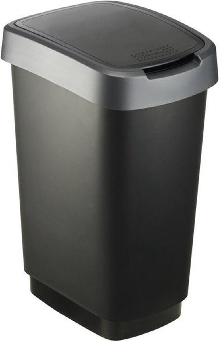 Rotho Twist Afvalbak 25 l - Zilver