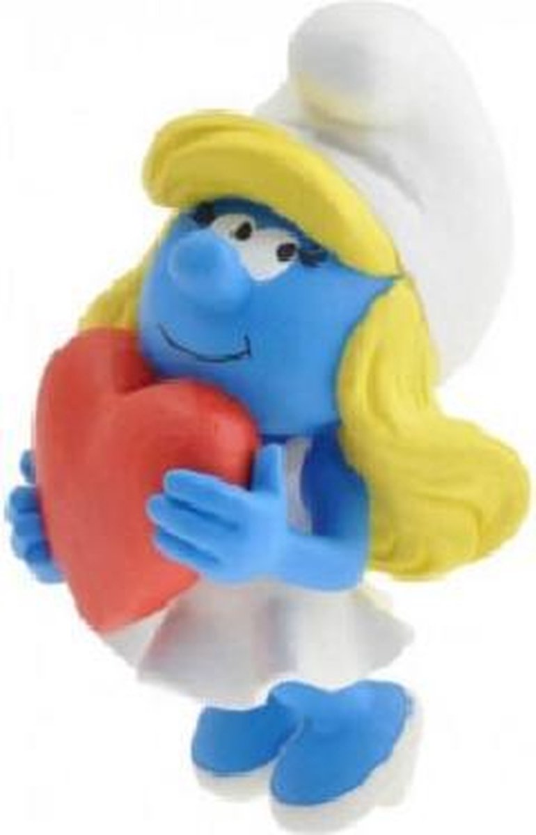Smurfin met hart kunsthars verzamelfiguur liefde (12 cm)