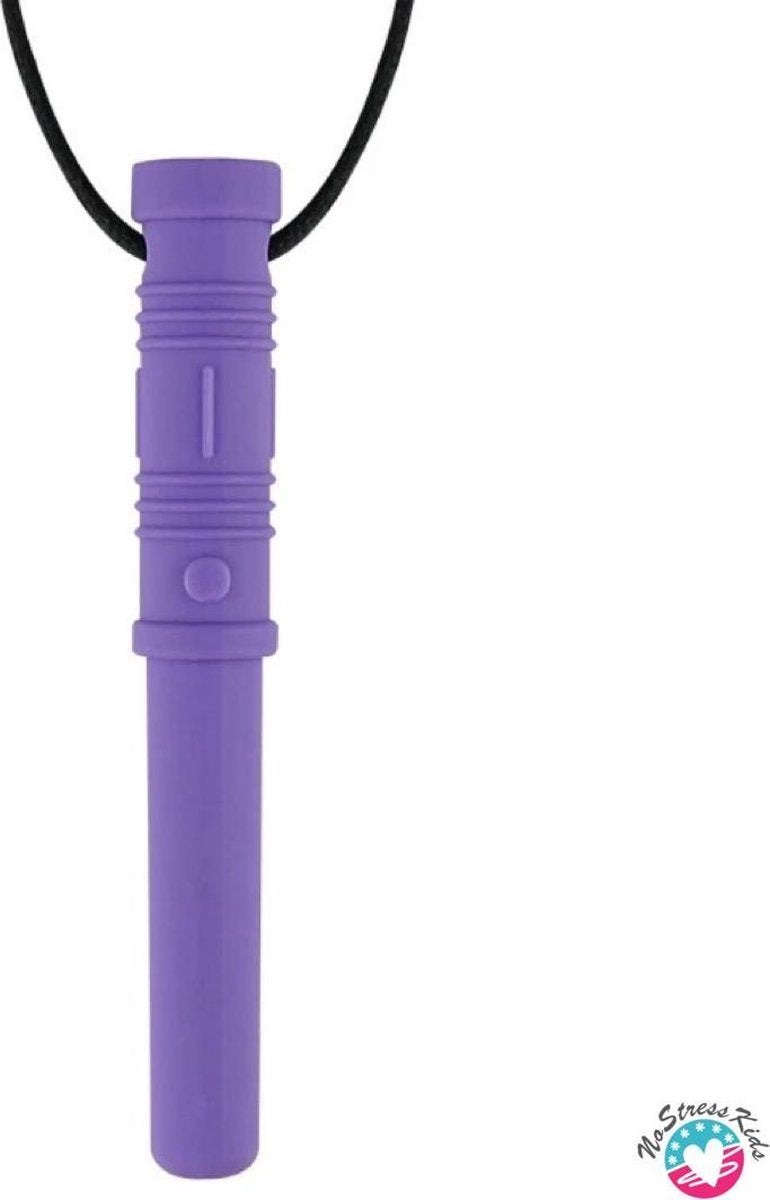 Bijtketting- Kauwketting- Paars-Laser- Lichtzwaard-ADHD