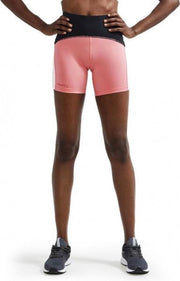 Craft Pro Hyper Short Tight Dames - roze/zwart - maat L