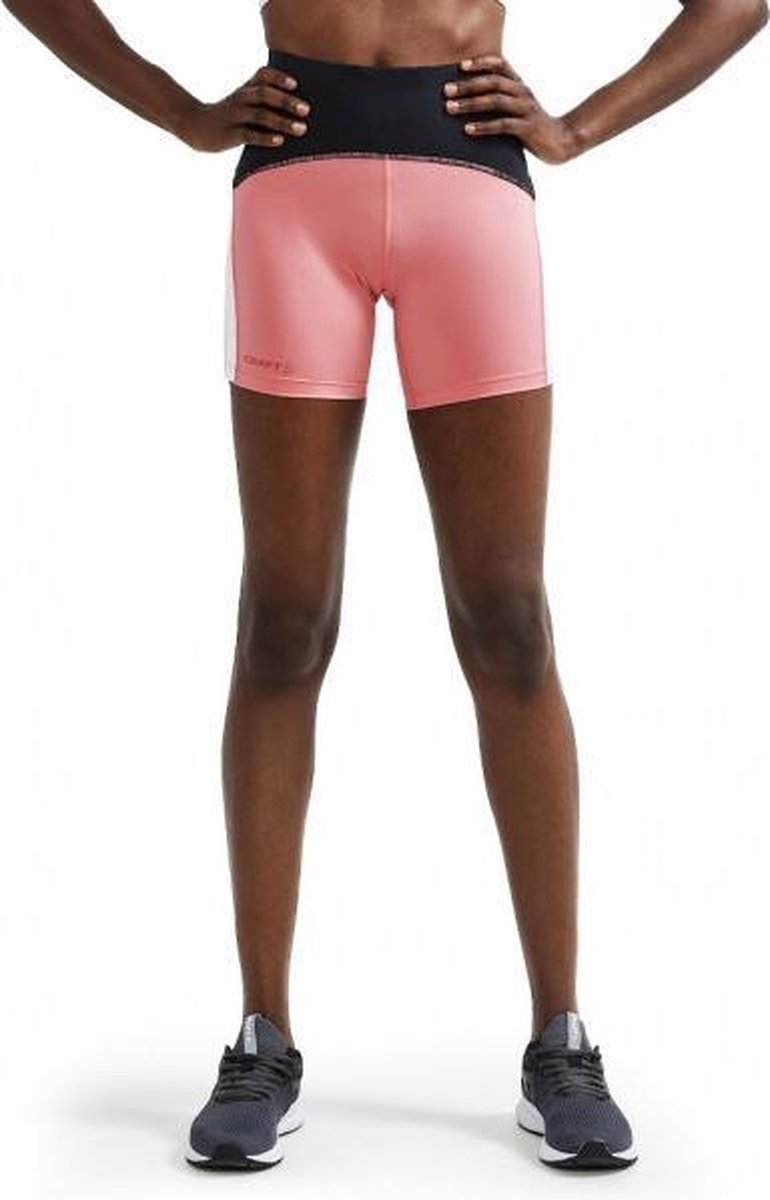 Craft Pro Hyper Short Tight Dames - roze/zwart - maat L