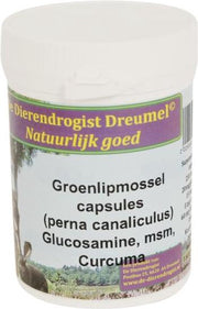 150 st Dierendrogist groenlipmossel met glucosamine / msm / curcuma