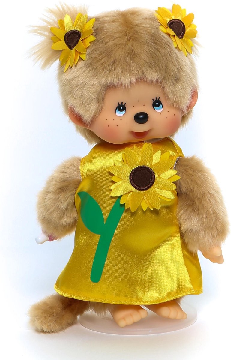 Monchhichi Meisje Zonnebloem 20 cm