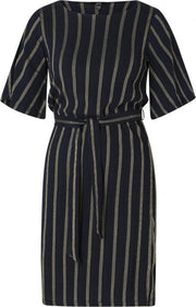YEST Caitelynne Jurk - Dark Blue Multi-col - maat 44