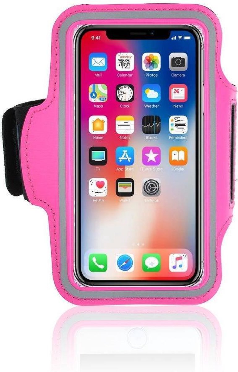 Roze Sport armband Hardloopband iPhone X / Xs