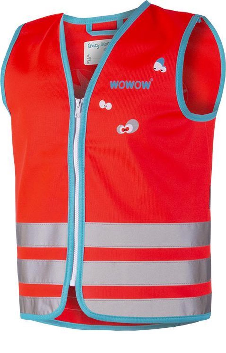 Crazy Monster Jacket Red XS - Fluohesje EN 1150 kind