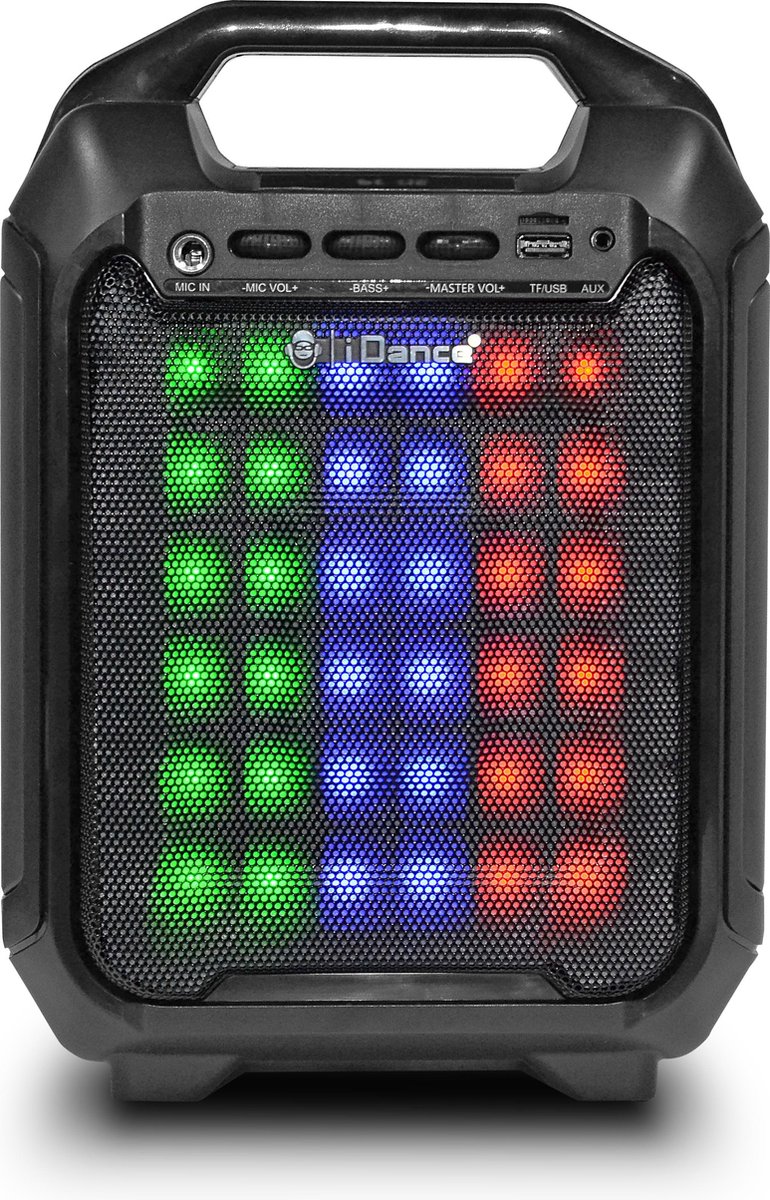 iDance BLASTER10 Bluetooth Party Speaker met Disco LED-Verlichting - Zwart