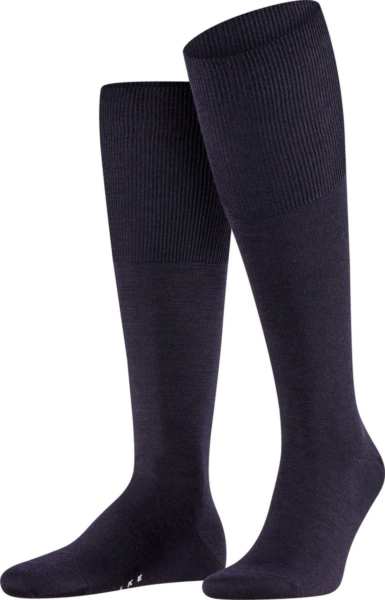 FALKE Airport Heren Kniekousen - Blauw - Maat 47-48