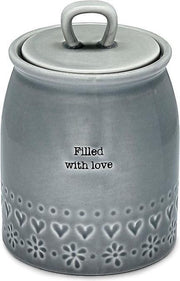 Pot met deksel Filled with love